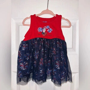 Lightning Bug Baby 4th of July Dress